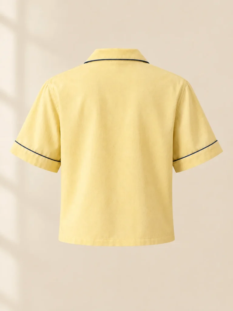 Macchiato Cropped Shirt, back view