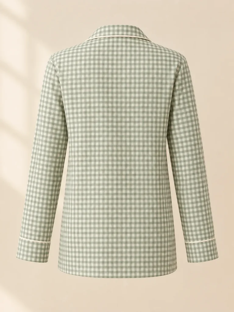 Sugar Cube Check Shirt, back view