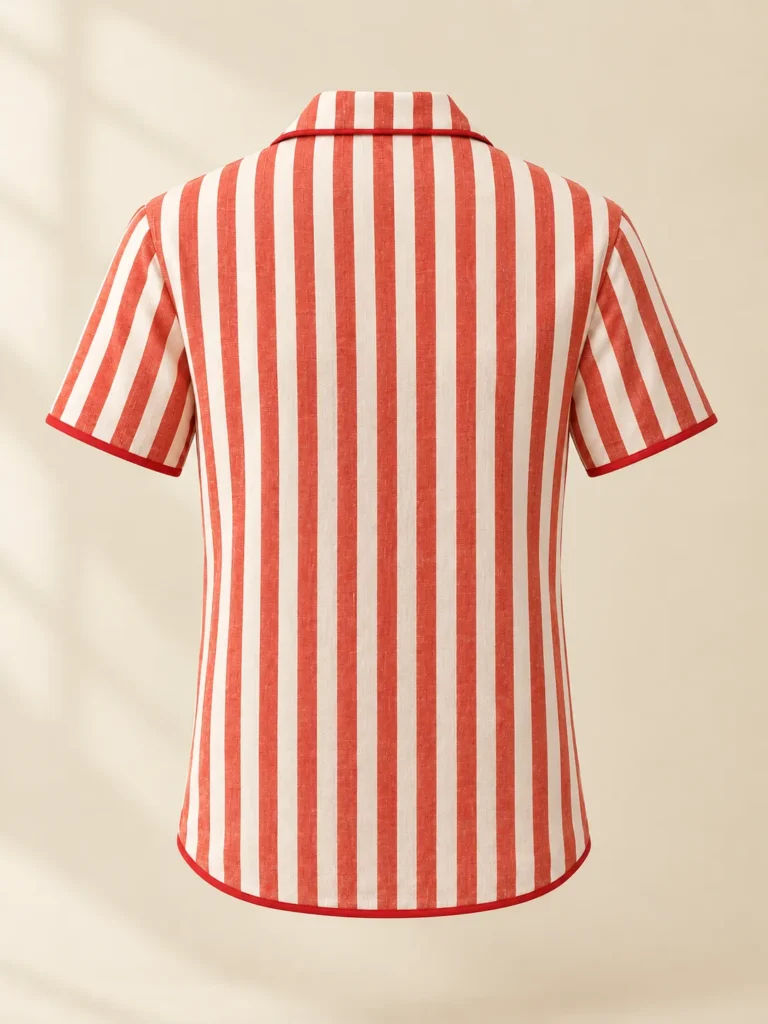 Terrace Stripe Camp Shirt, back view